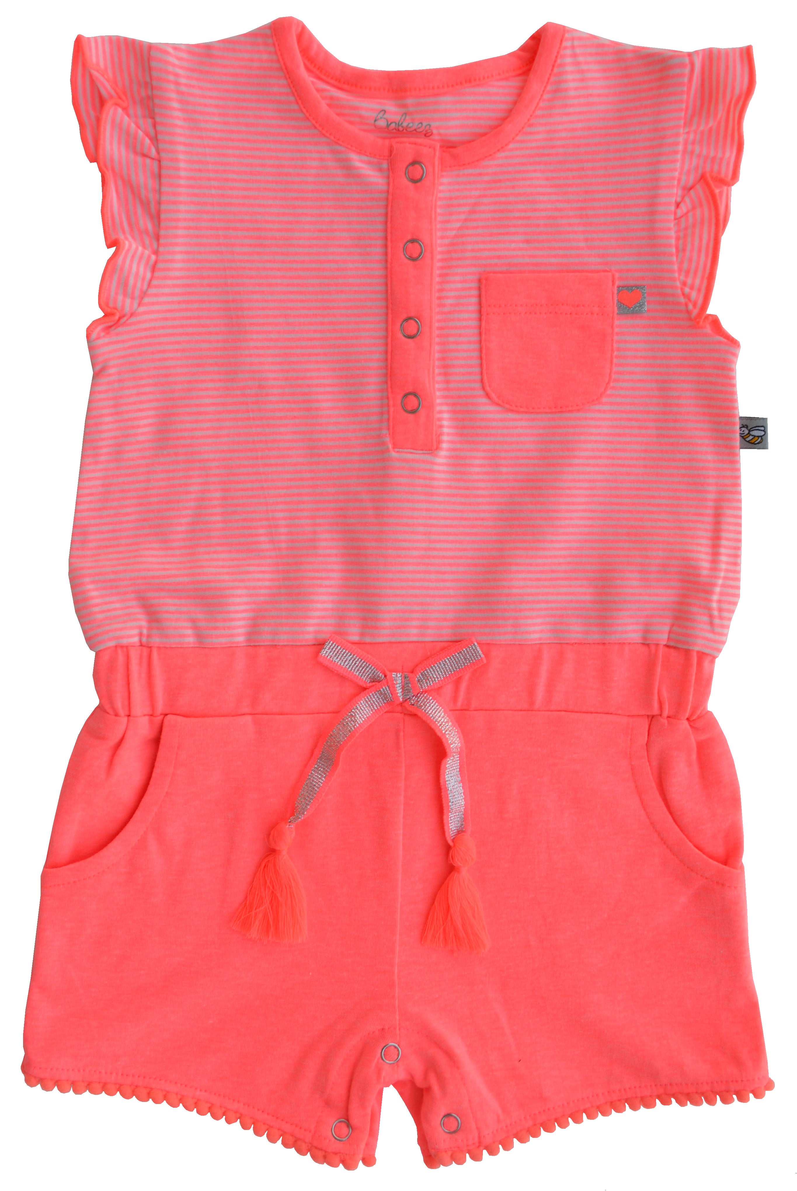 Orange Short Jumpsuit