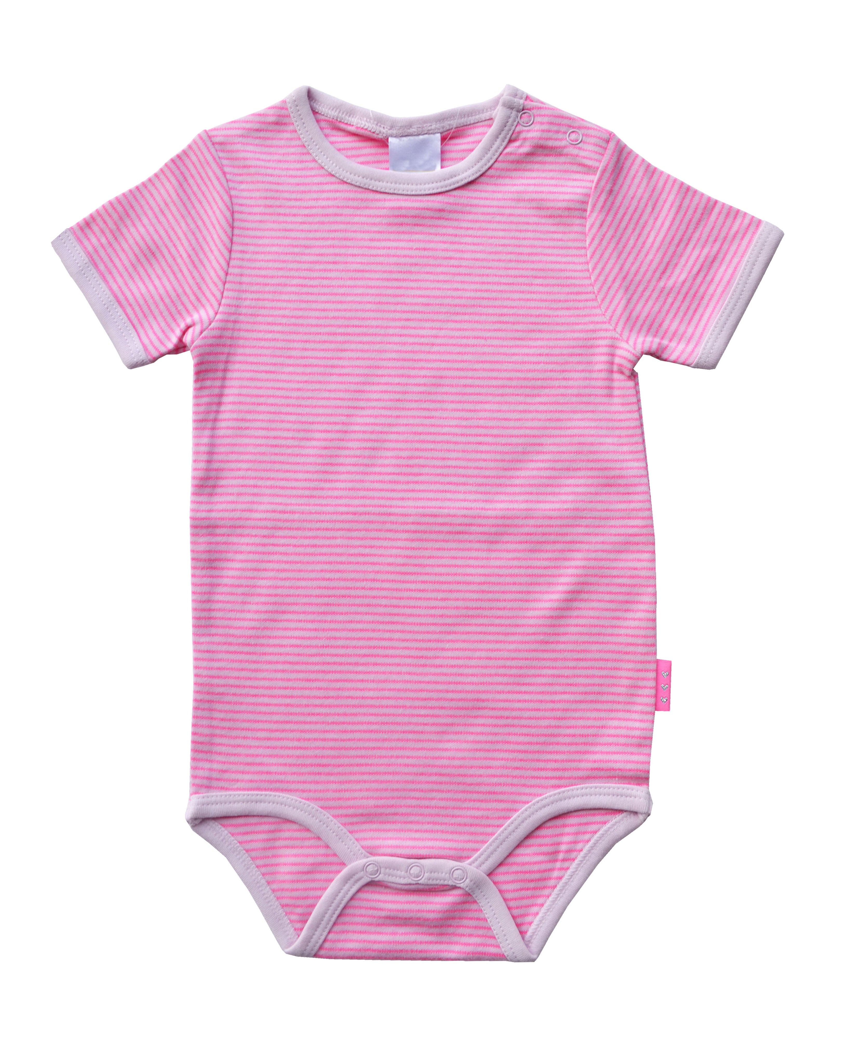 Pink Striped Onesie
