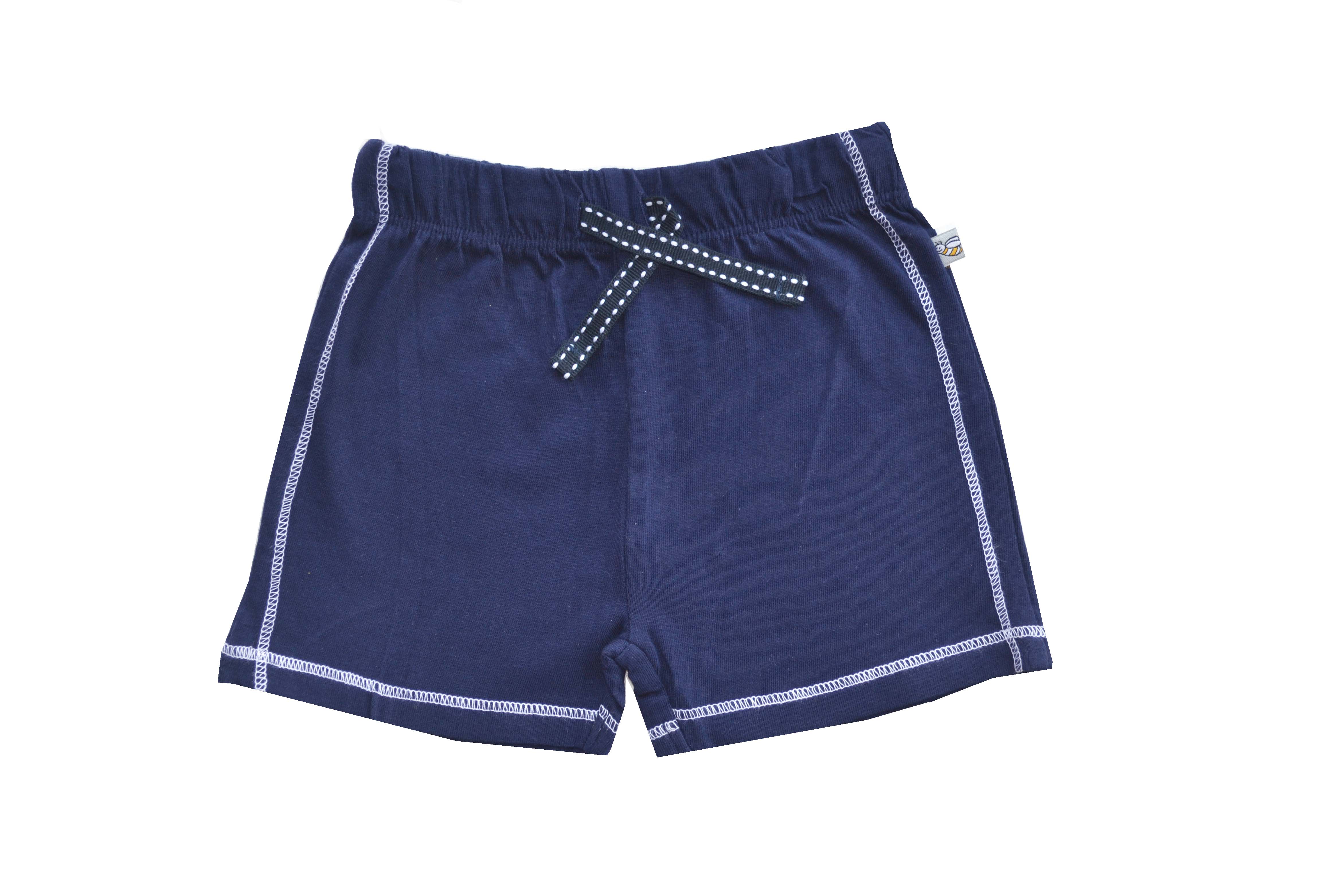 Navy Shorts with white border