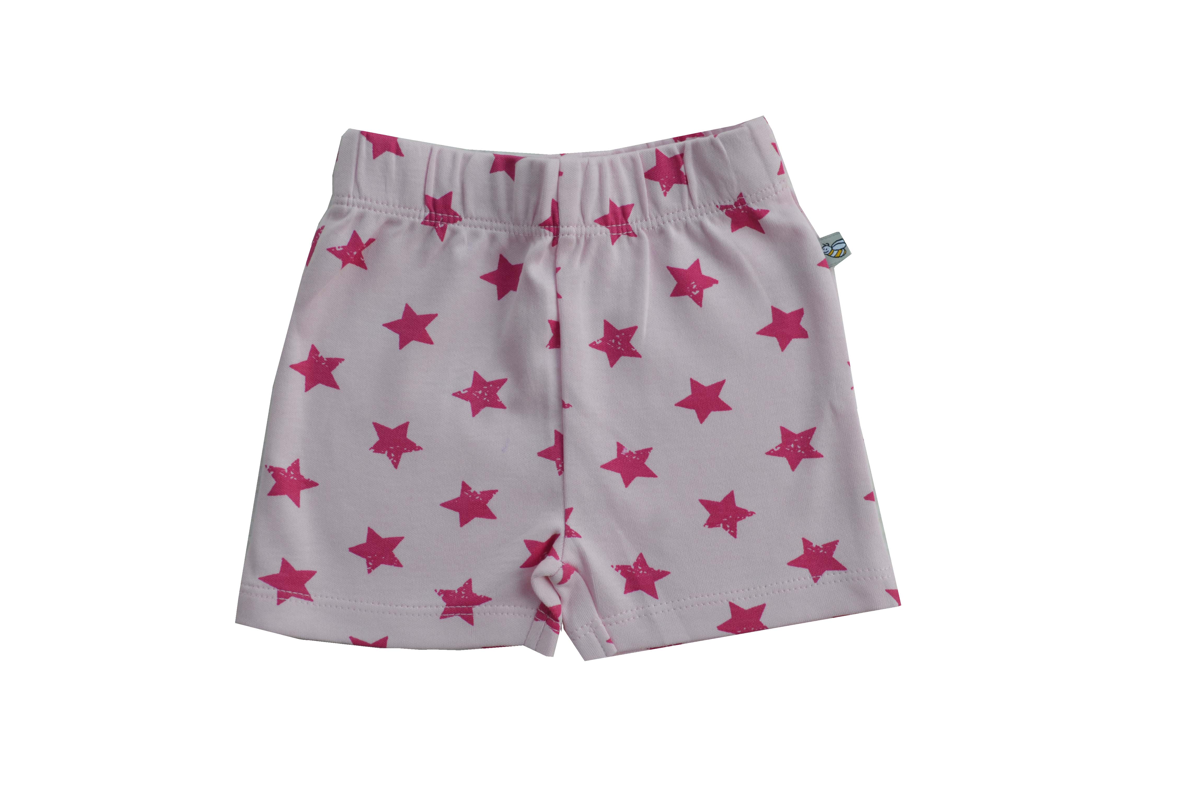 Pink Shorts with Star Print