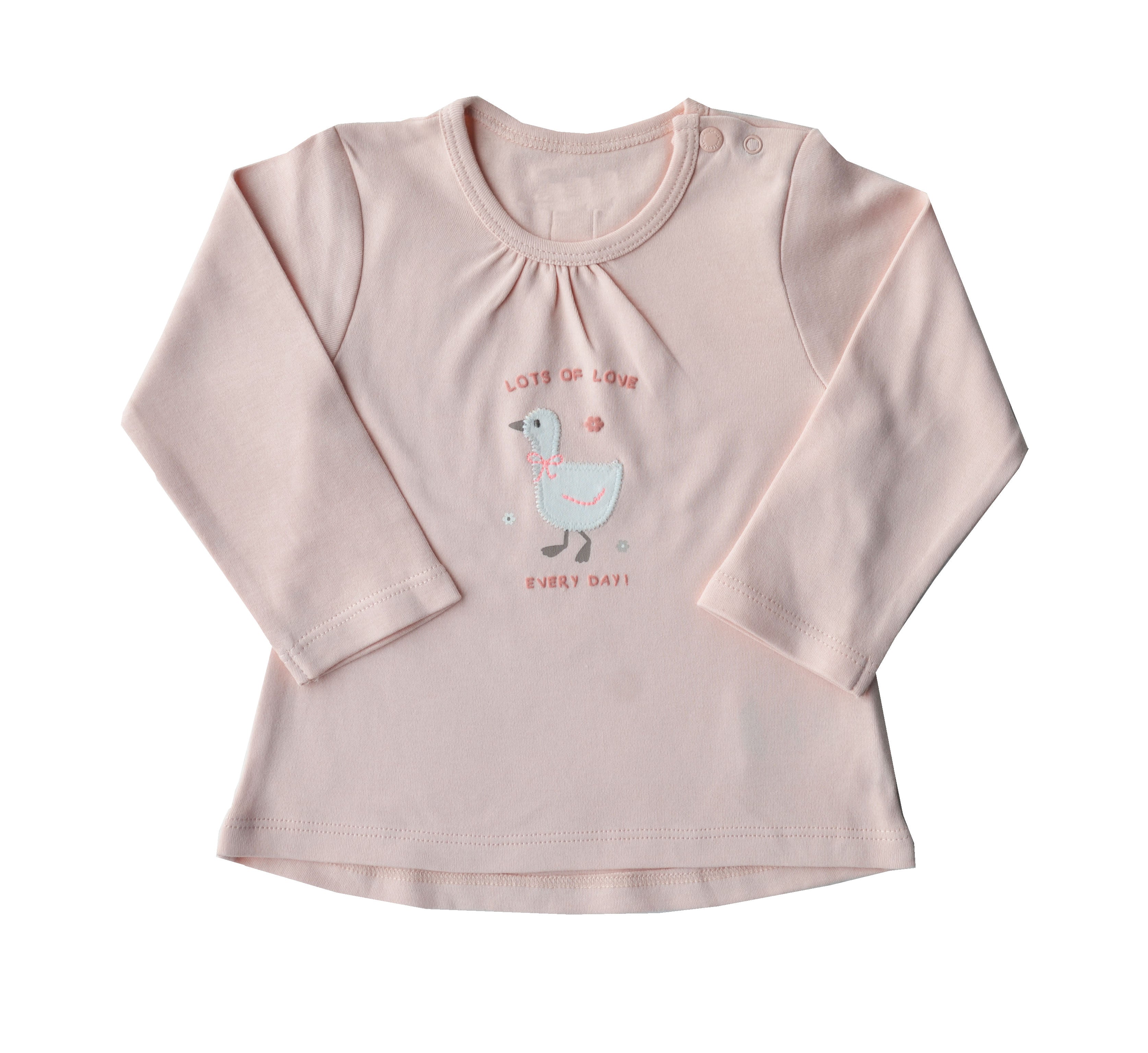 Pink Full sleeve Top with Duck Print