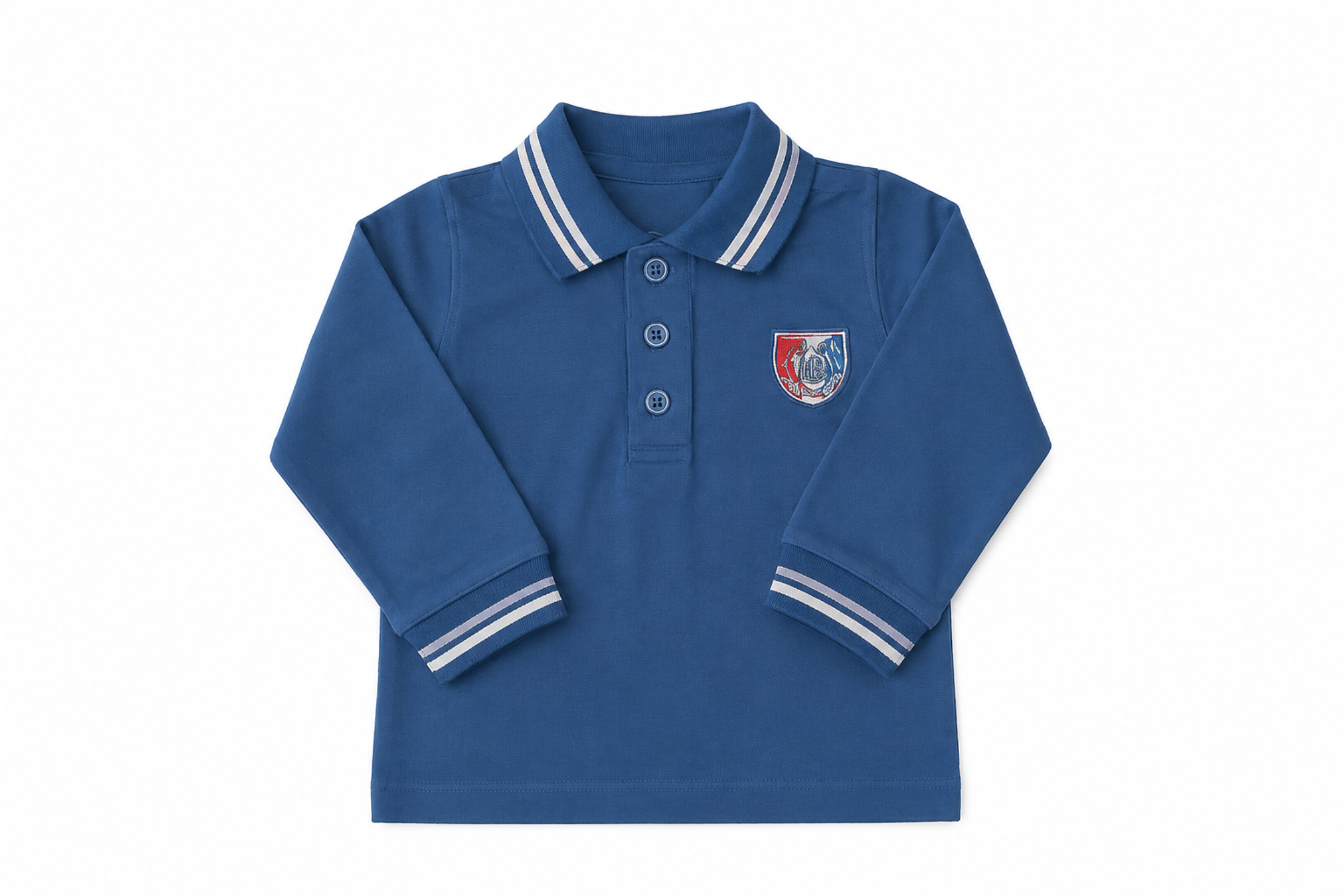 Blue Polo Neck T-Shirt