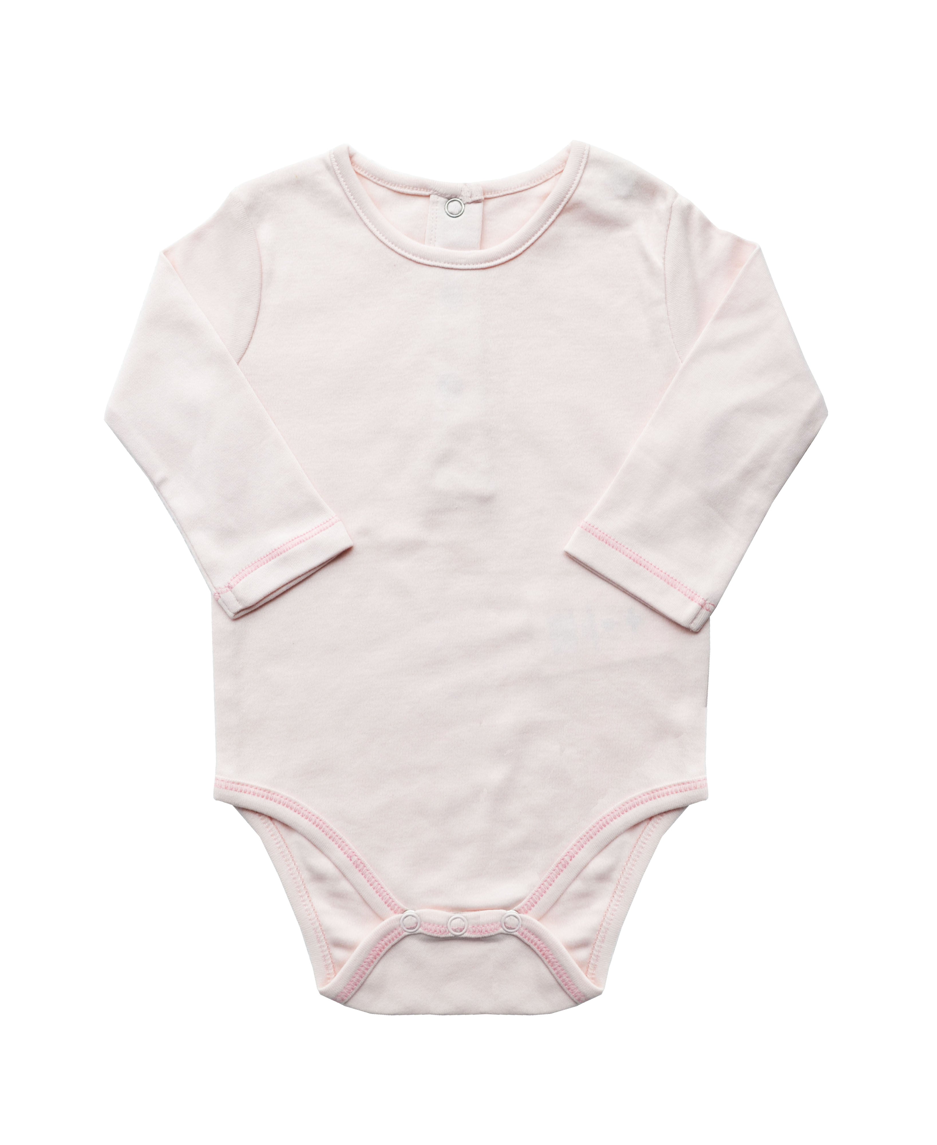 Lt.Pink Plain Romper