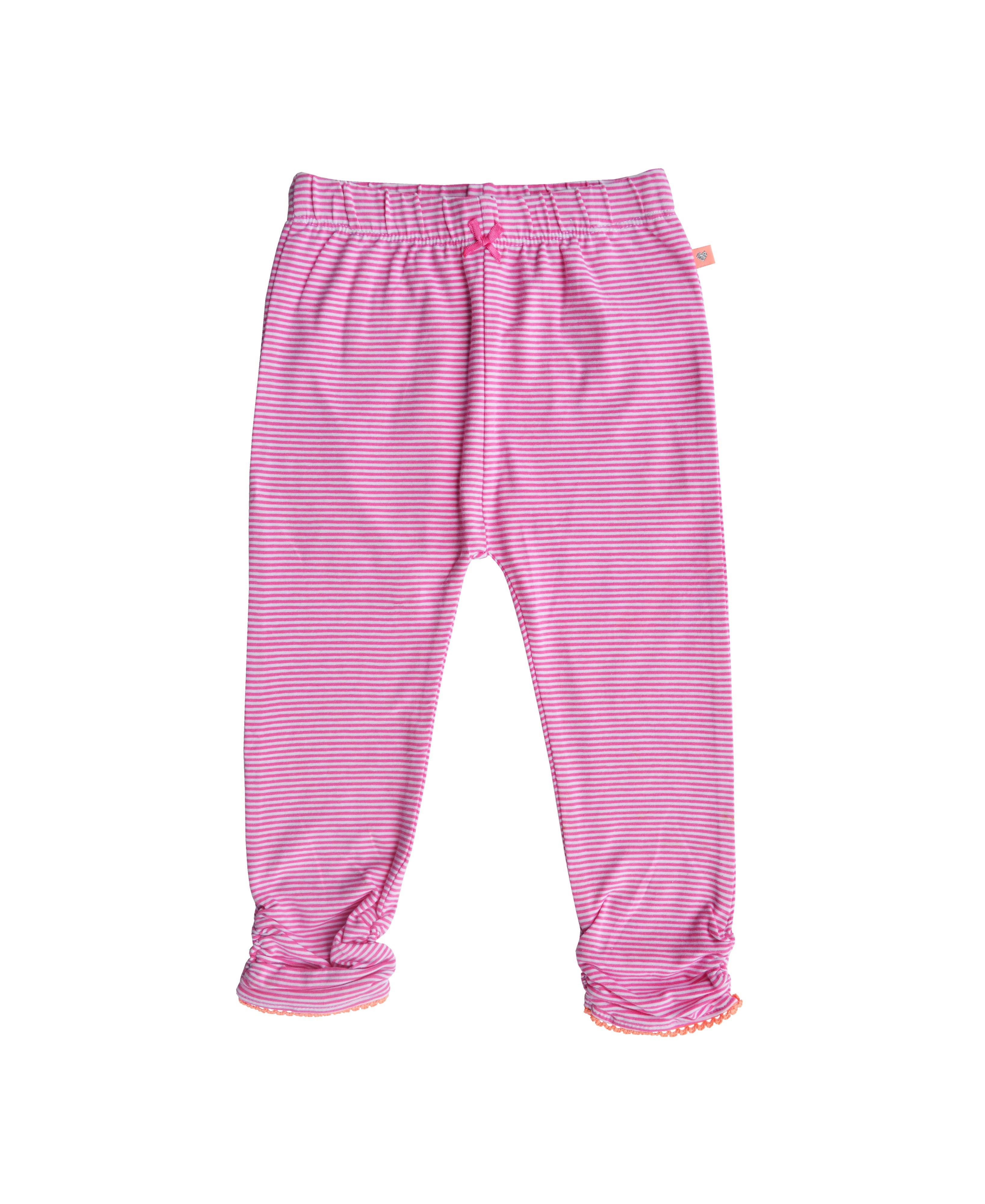 Pink Leggings with Stripes