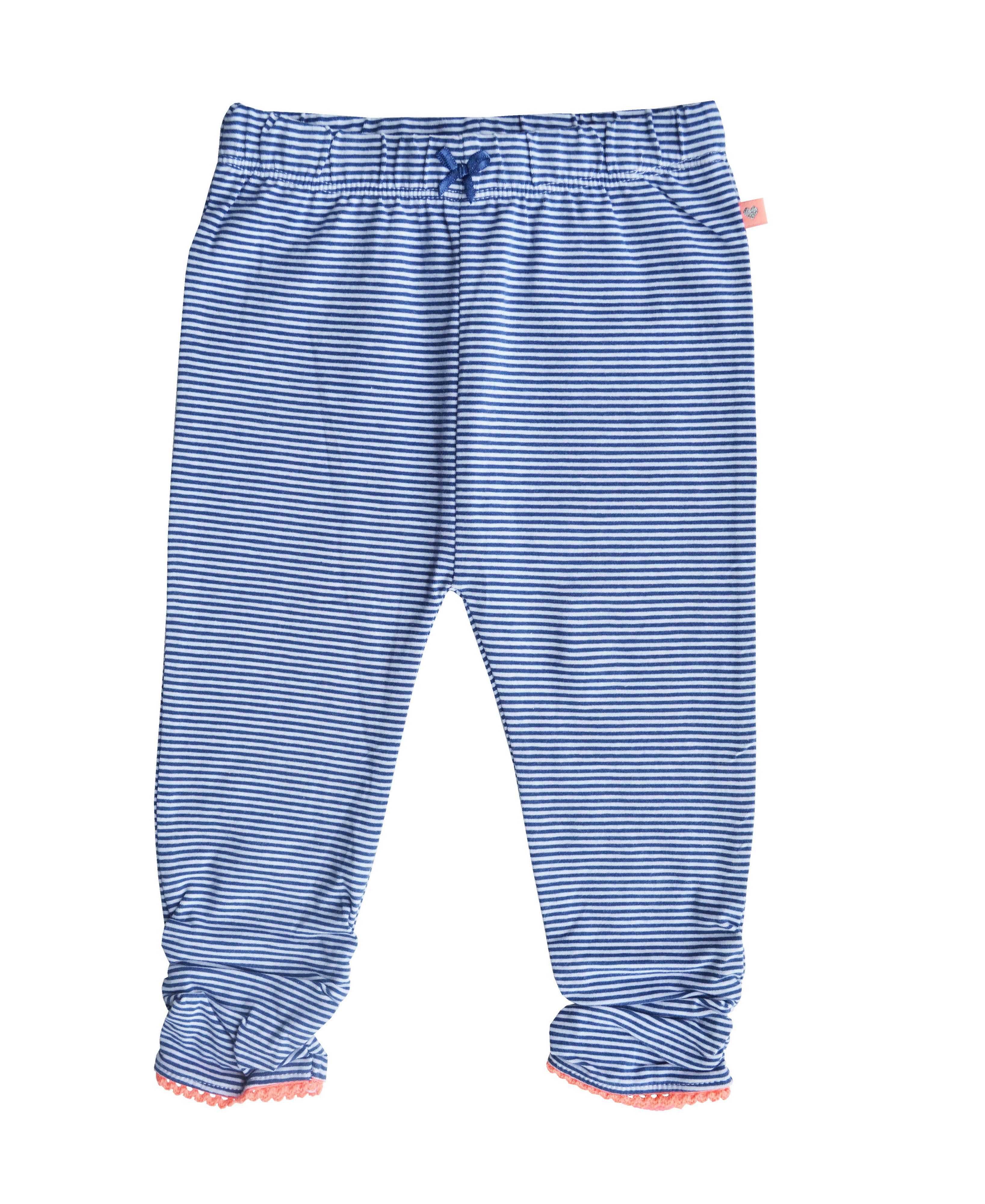 Blue Striped Leggings