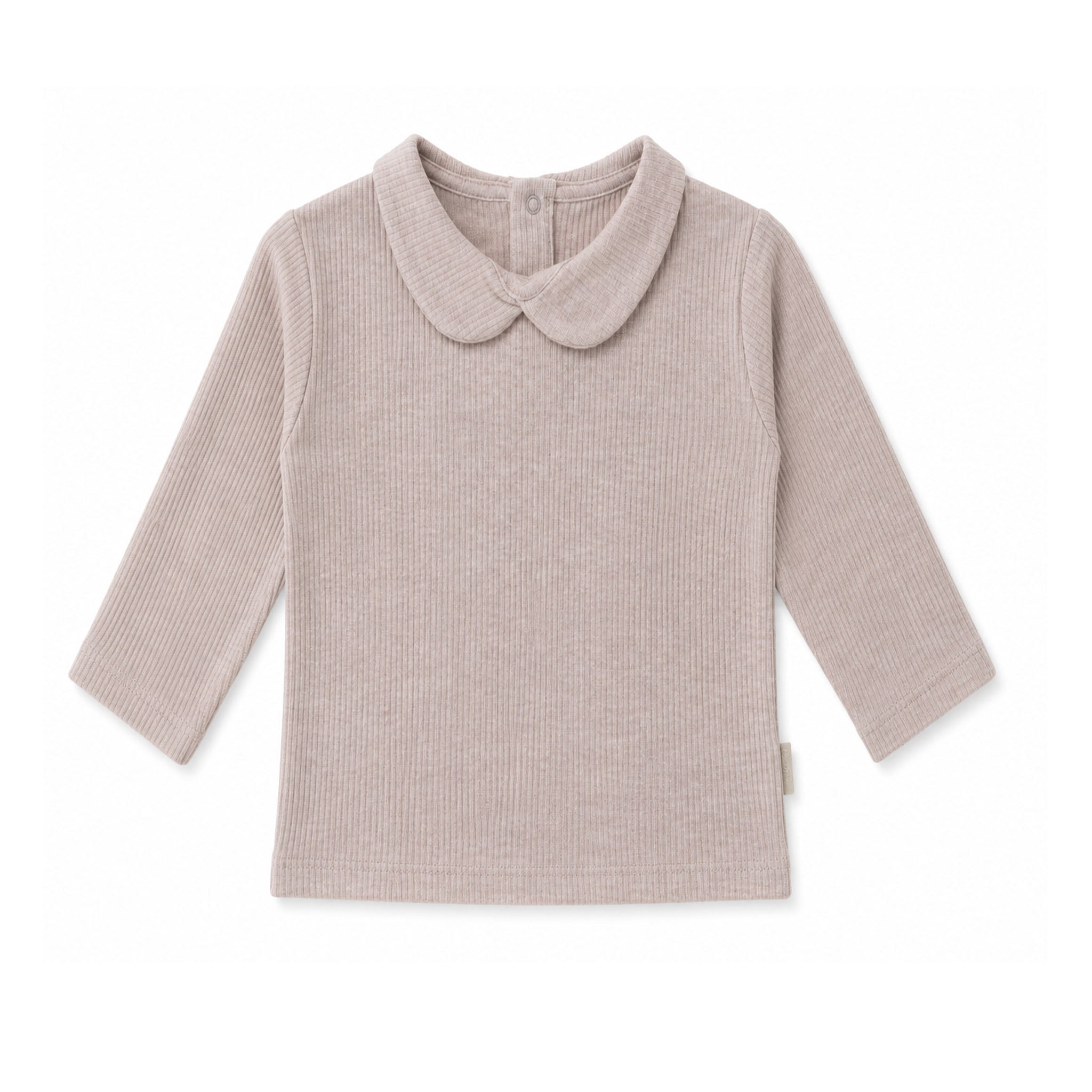 Beige Top with peter Pan Collar