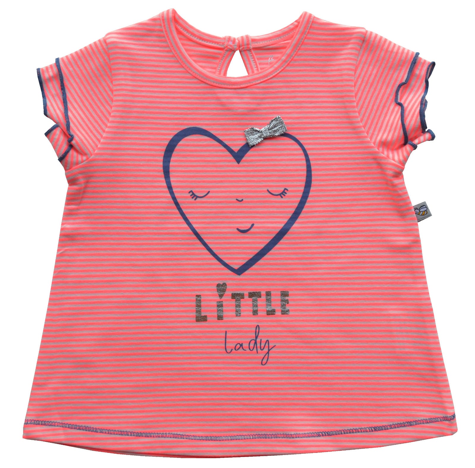 Short Sleeves Neon Orange Top