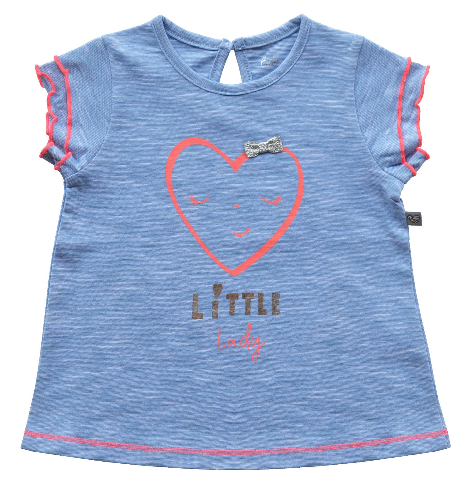 Short Sleeves Blue Stripes Top
