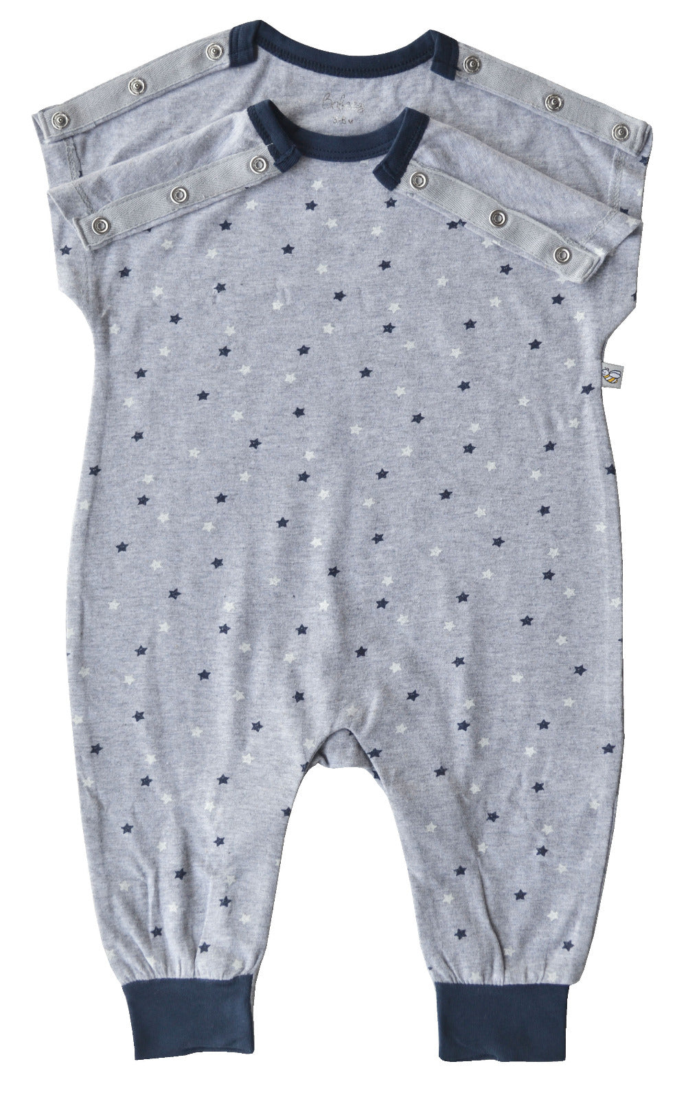 Star Print Sleeveless Romper
