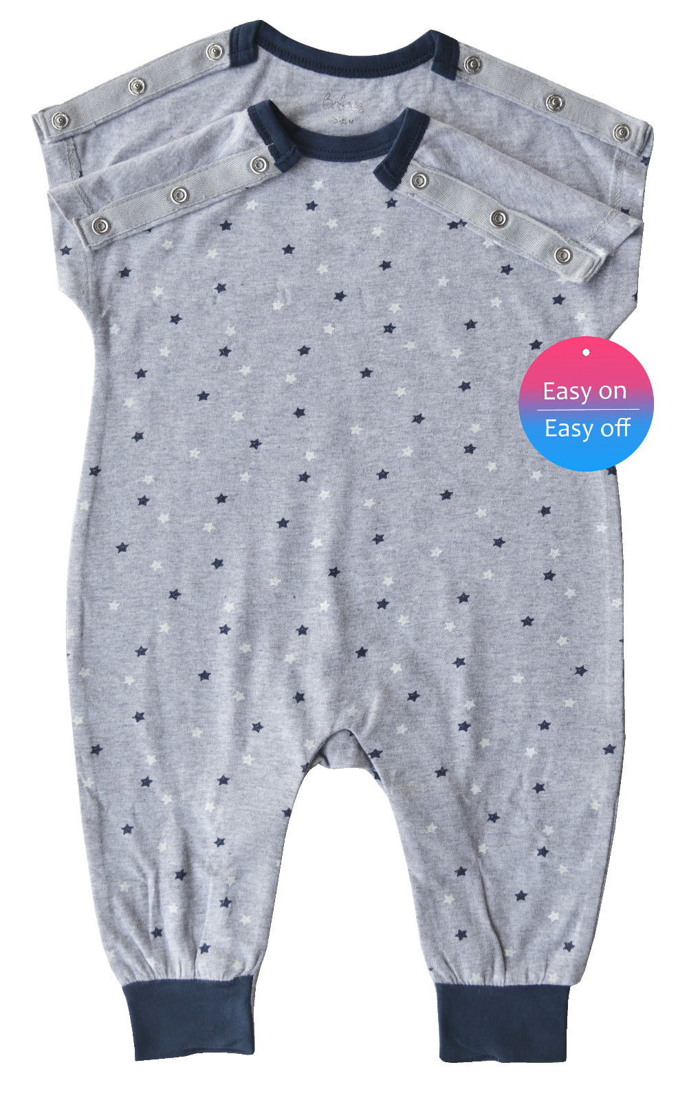 Star Print Sleeveless Romper
