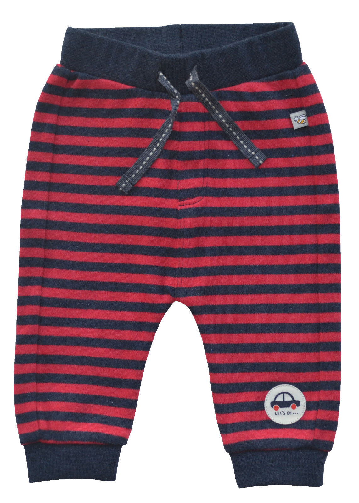 Car Print Striped Pants