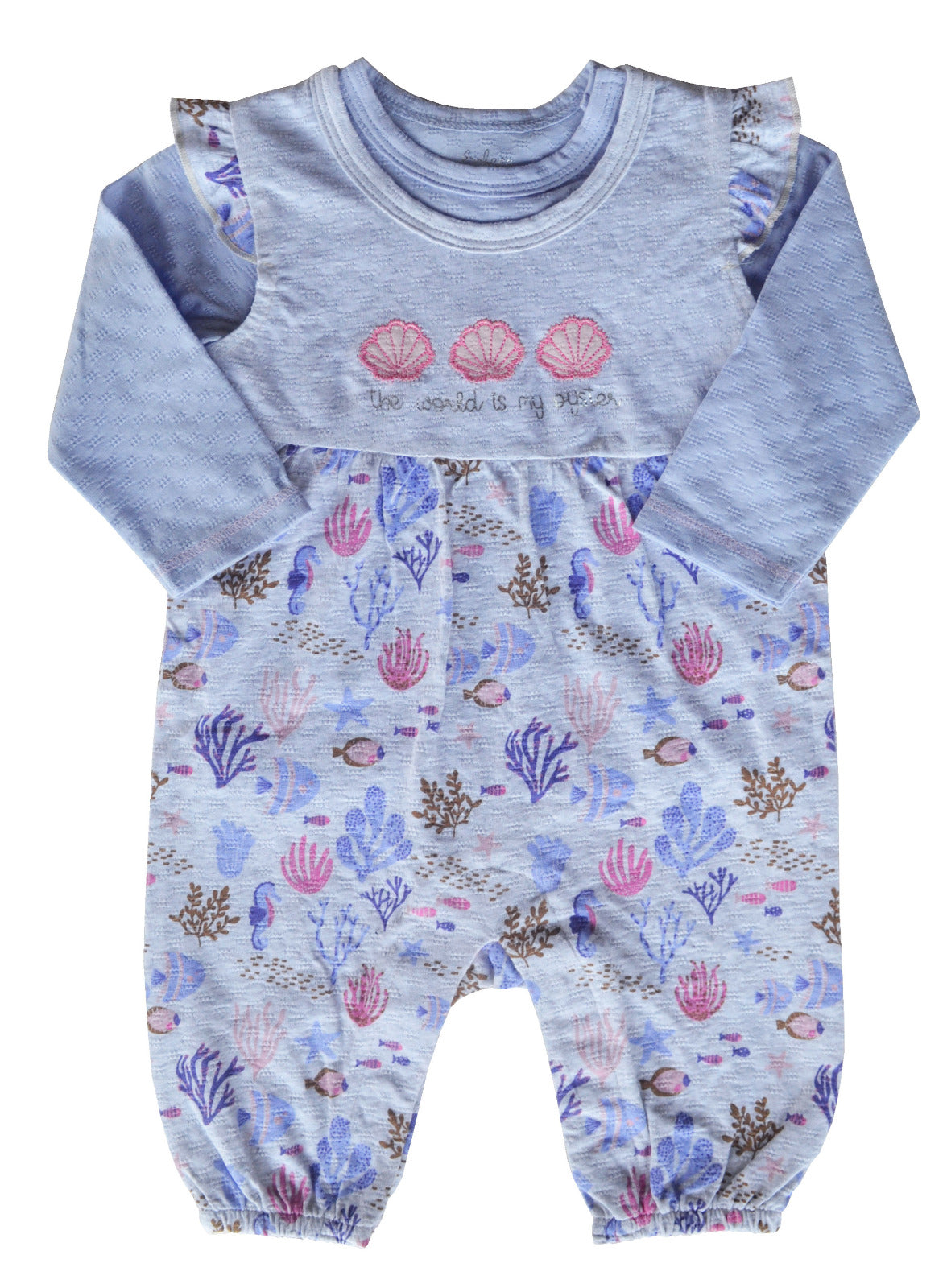 Purple printed Romper Set