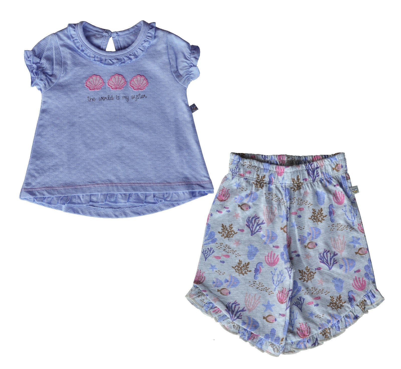 Purple Printed Top Pant set