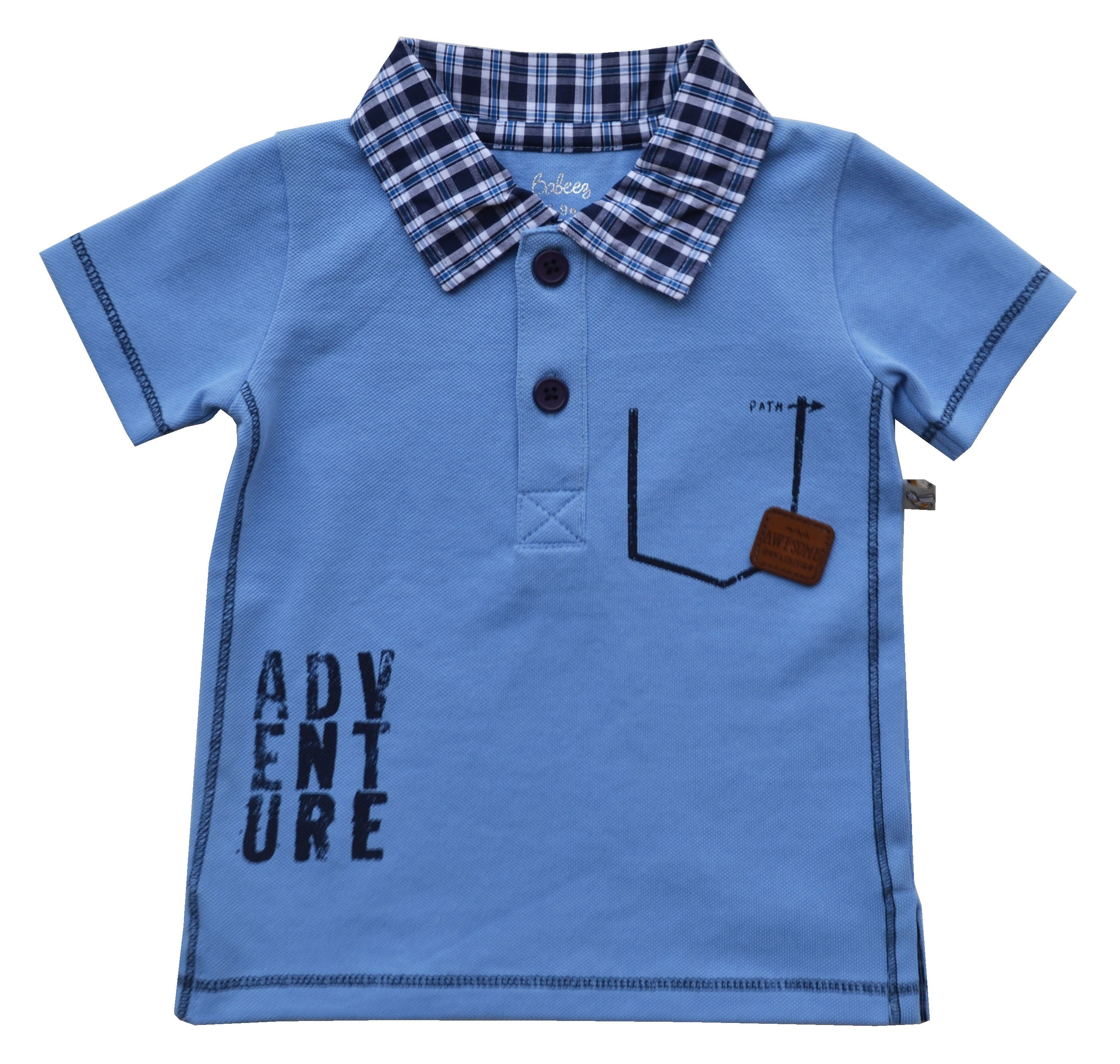 Collared Blue T-Shirt