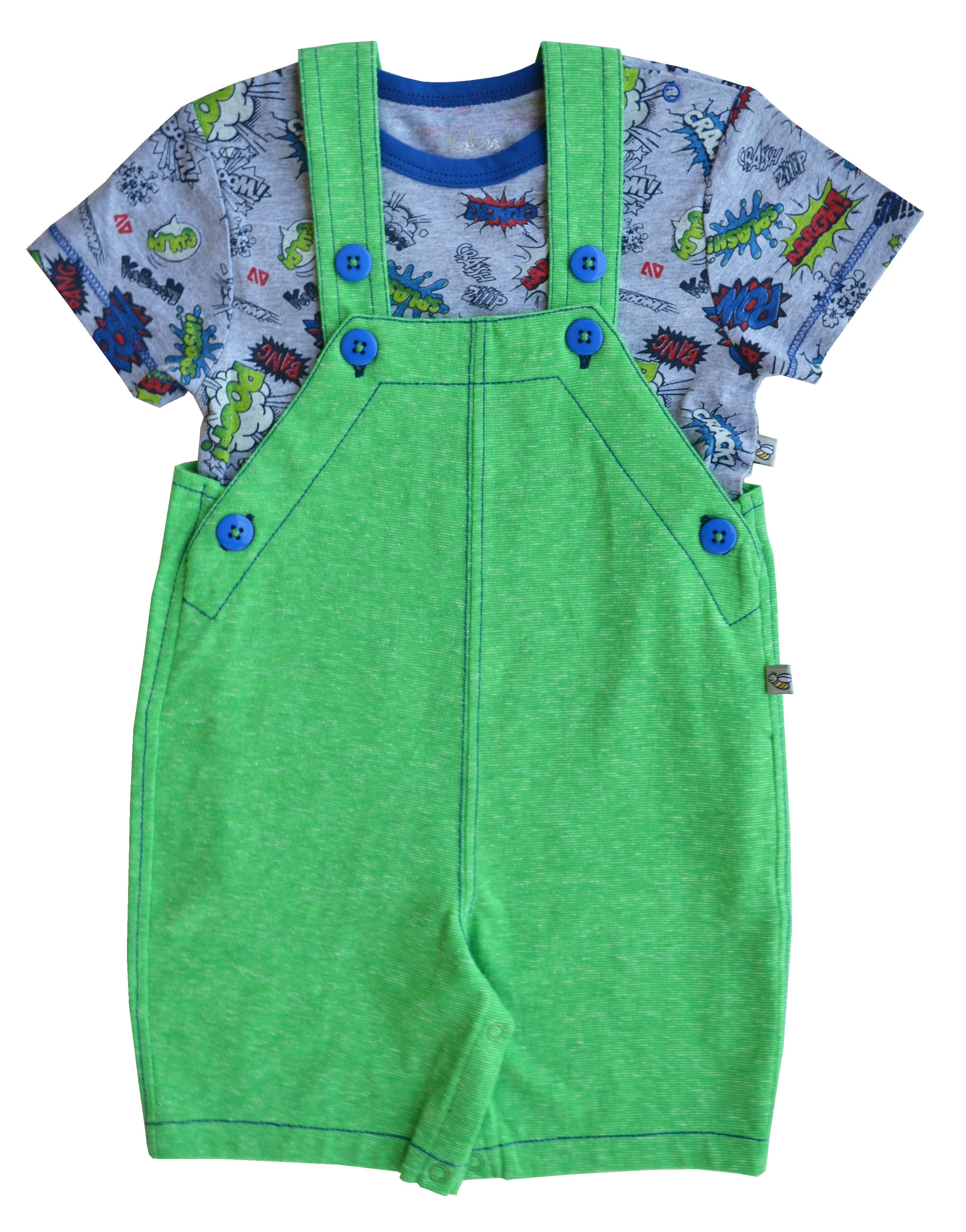 Green Short Romper Set